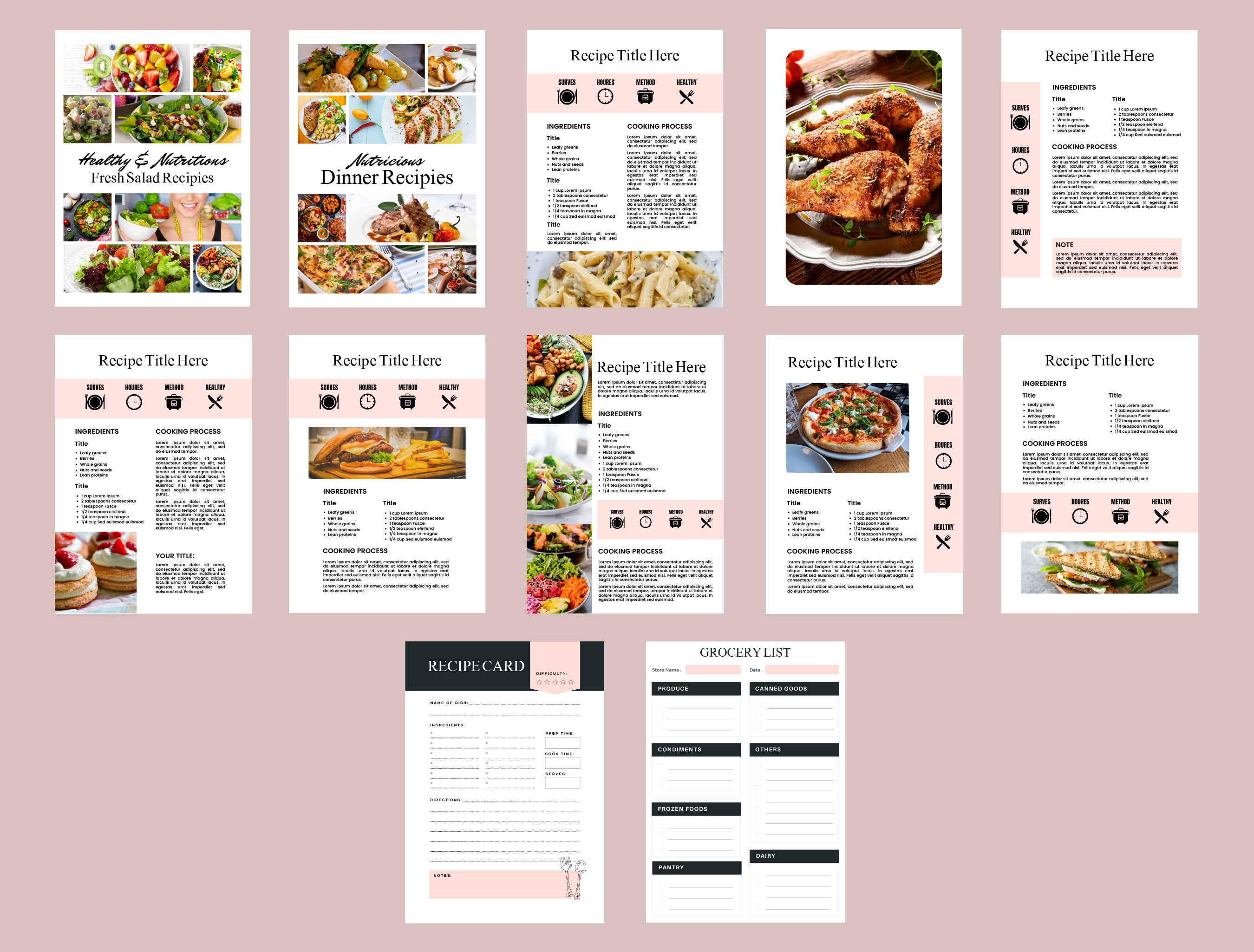 Cooking Guide Template – 27 Pages